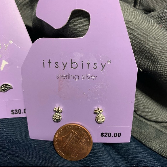 Itsy Bitsy sterling silver earrings - 2 pairs - Picture 3 of 5